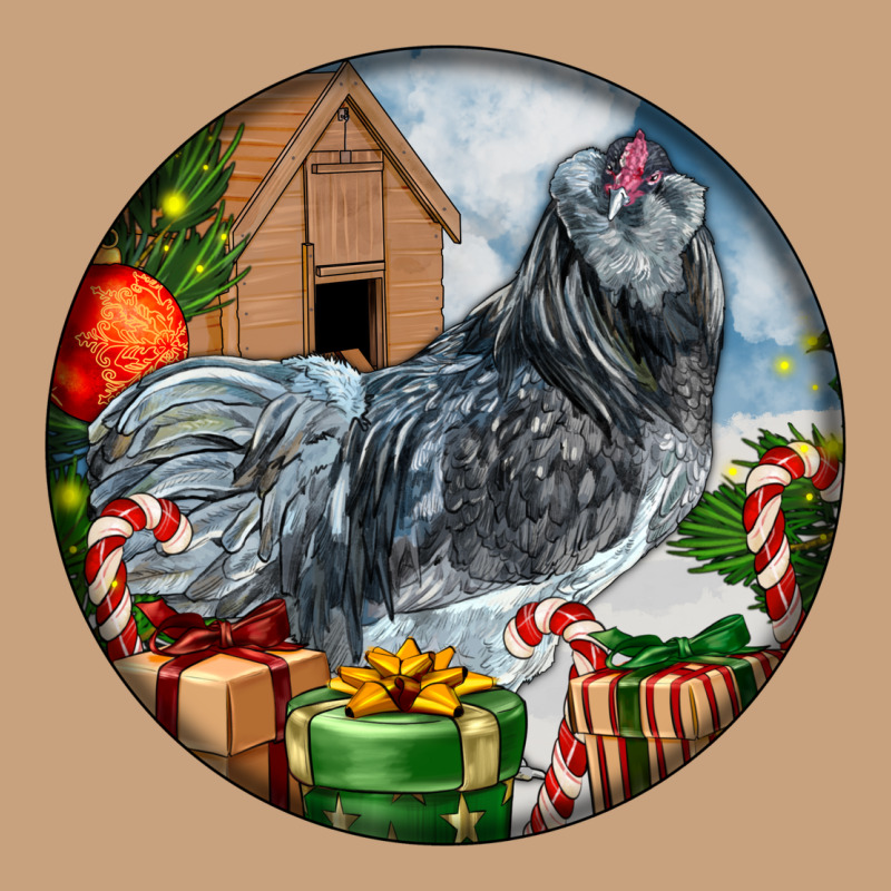 Ameraucana Rooster Christmas Vintage Tee by LillyAllenDesigns | Teevron