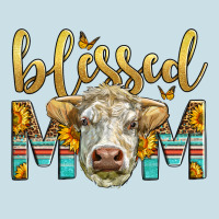 Western Blessed Mom Charolais Bull Ladies Tee | Teevron