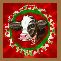 Christmas Holstein Calf Face Vintage Tee | Teevron