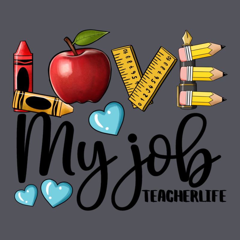 Love My Job Teacher Life Vintage Hoodie by BarkalooDesign | Teevron
