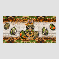 Easter Camouflage Egg Hunter Bunny License Plate Template Premium Hoodie | Teevron