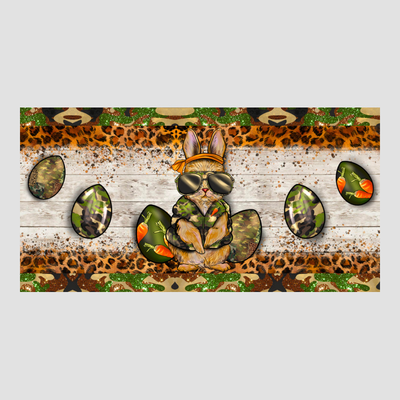 Easter Camouflage Egg Hunter Bunny License Plate Template Premium Hoodie by BarkalooDesign | Teevron