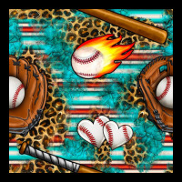 Baseball Glove And Bat With Serape Seamless Pattern Heavy Core Tee | Teevron
