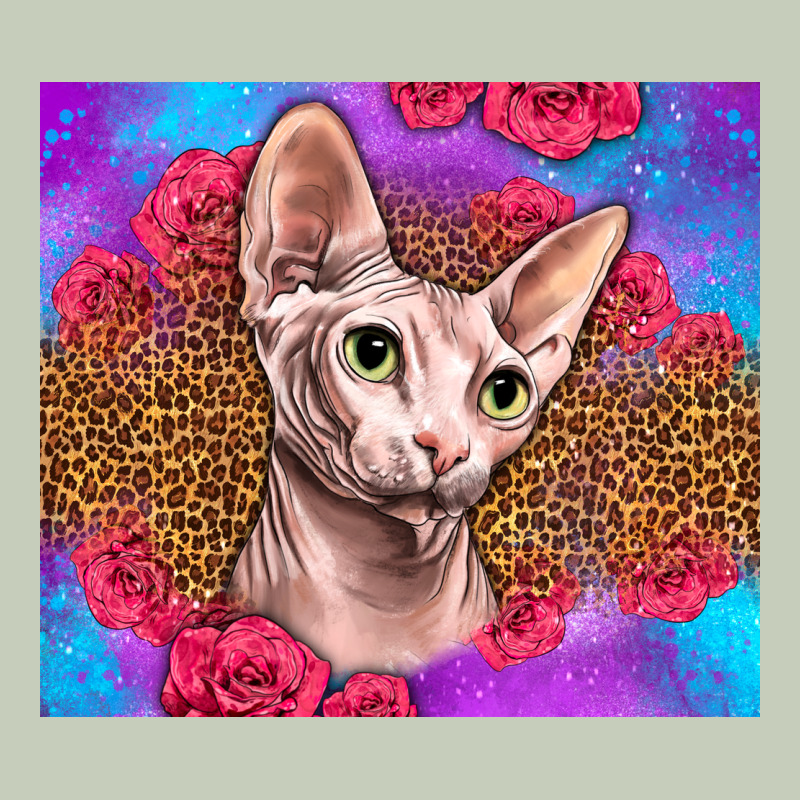 Purple Glitter Roses Sphynx Cat Ladies Tee by LillyAllenDesigns | Teevron