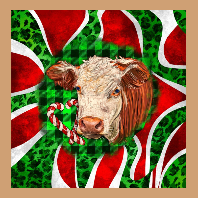 Christmas Hereford Cow Face Vintage Tee by LillyAllenDesigns | Teevron