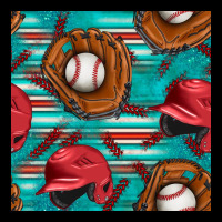 Baseball Helmet And Glove With Serape Seamless Pattern Heavy Core Tee | Teevron