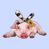 Baby Pig With Cowhide Ribbon Urban Heavy Tee | Teevron