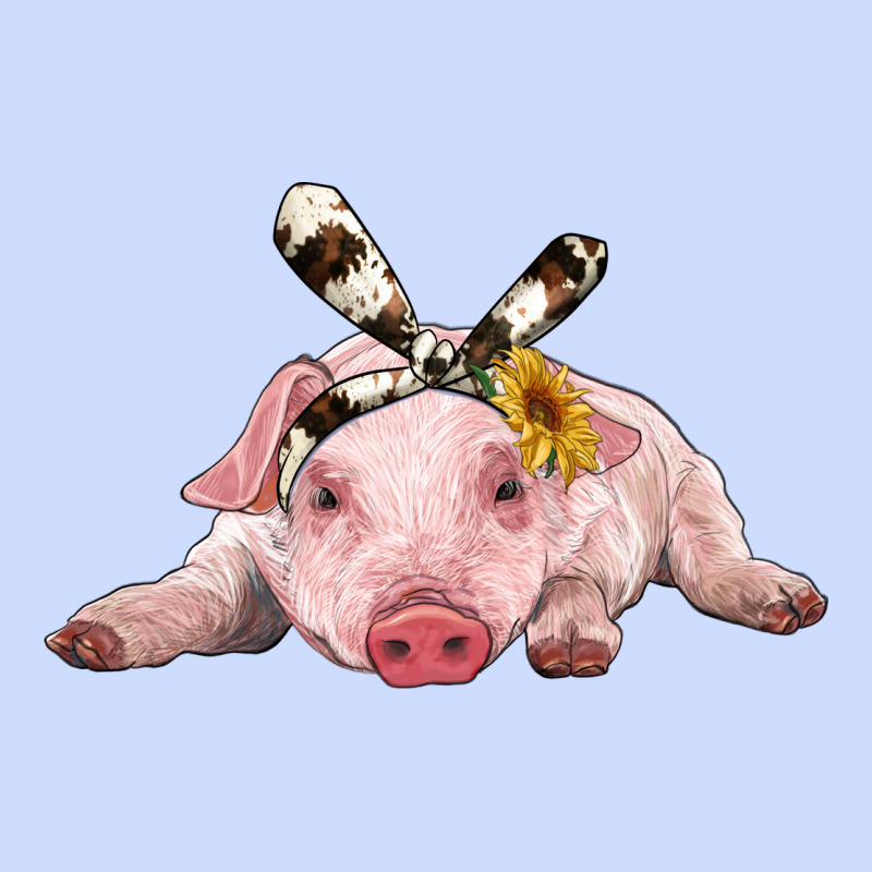 Baby Pig With Cowhide Ribbon Urban Heavy Tee by RanaPortraitStore | Teevron