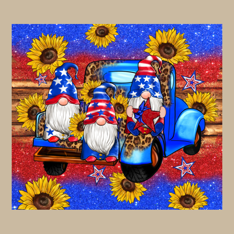 American Flag Gnomes Truck Sunflowers Star Leopard Glitter Long Sleeve Tee by Artiststas | Teevron