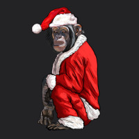 Chimpanzee With Santa Clothes Vintage Tee | Teevron