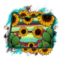 Oregon Map Sunflower Cactus Serape | Teevron