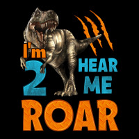 I'm Two Hear Me Roar Dinosaur Birthday Ladies Tee | Teevron