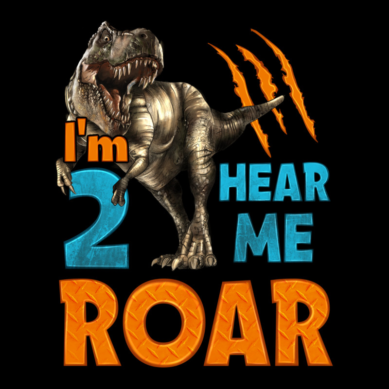 I'm Two Hear Me Roar Dinosaur Birthday Ladies Tee by LillyAllenDesigns | Teevron