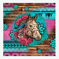 Floral Horse Urban Heavy Tee | Teevron