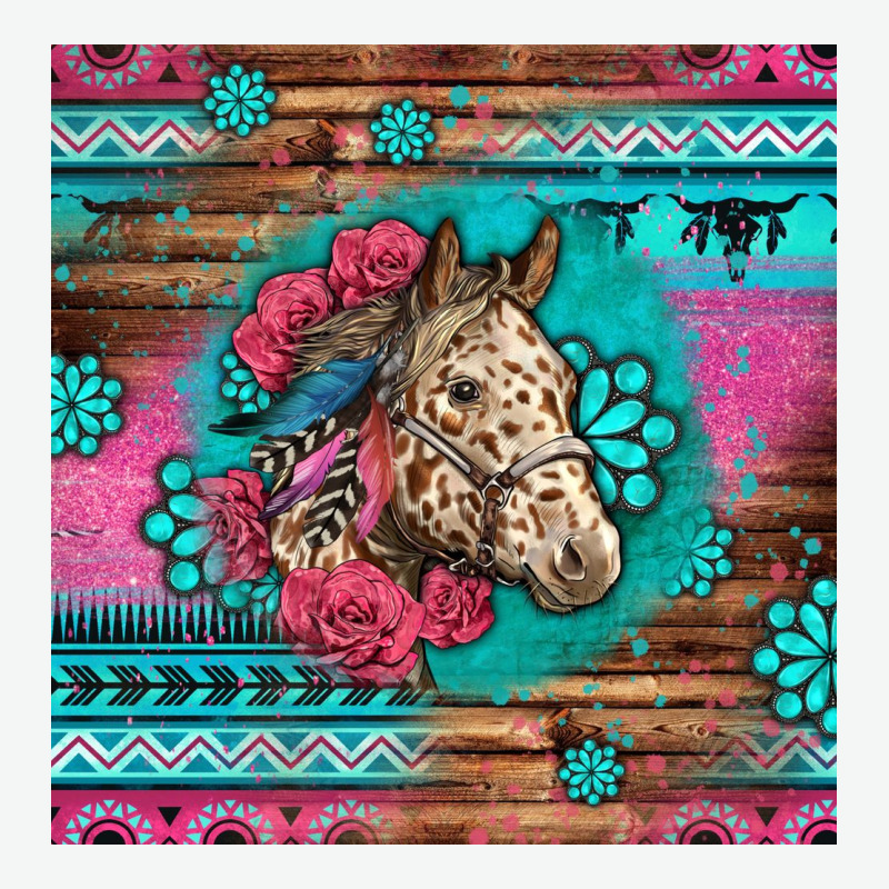 Floral Horse Urban Heavy Tee by LillyAllenDesigns | Teevron