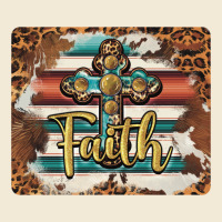 Faith Cross Mousepad Premium Hoodie | Teevron