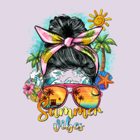 Summer Vibes Messy Bun Classic Tee | Teevron