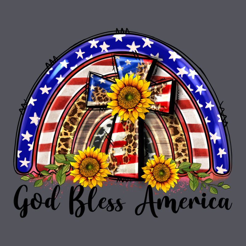 God Bless America  Rainbow Vintage Hoodie by BarkalooDesign | Teevron