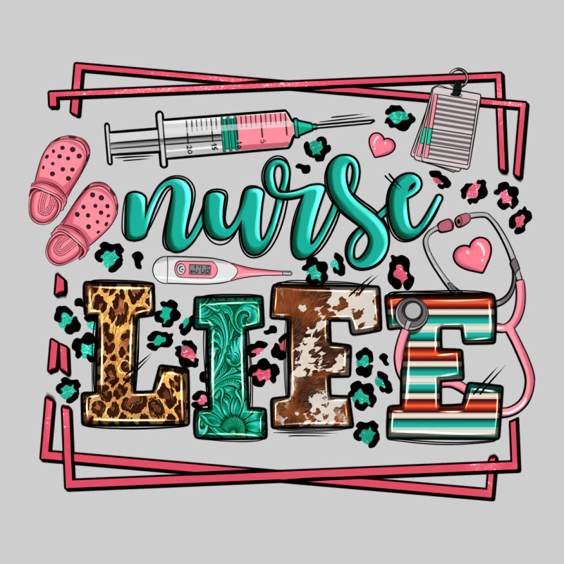 Nurse Life Leopard Frame Premium Tee by LillyAllenDesigns | Teevron