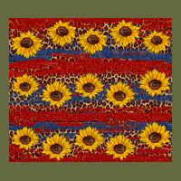 Usa And Sunflower Pattern Long Sleeve Tee | Teevron