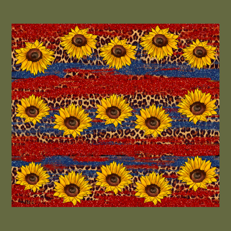Usa And Sunflower Pattern Long Sleeve Tee by Artiststas | Teevron