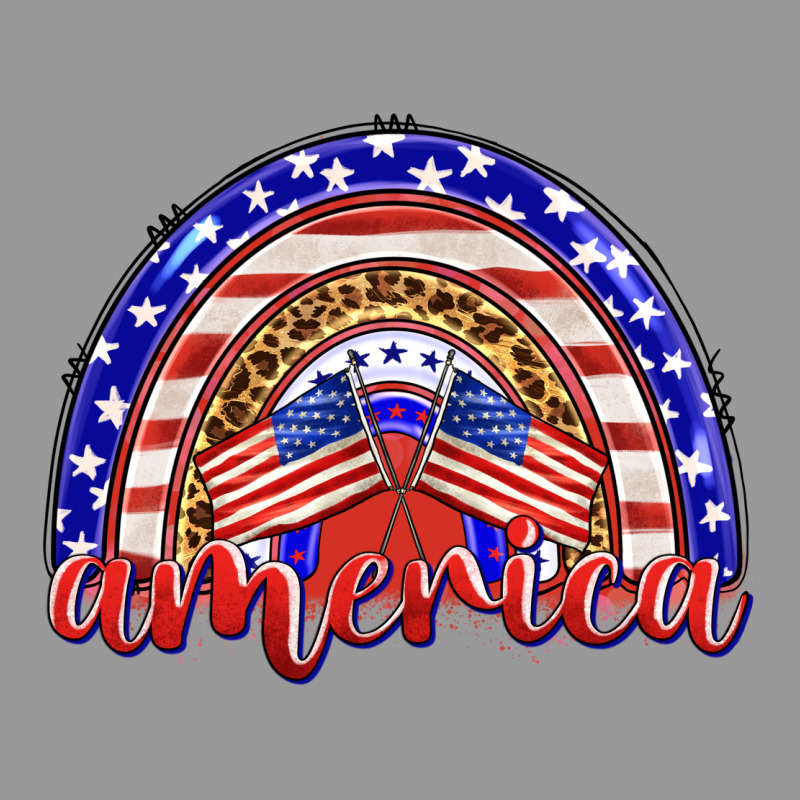 America Rainbow Vintage Hoodie by BarkalooDesign | Teevron