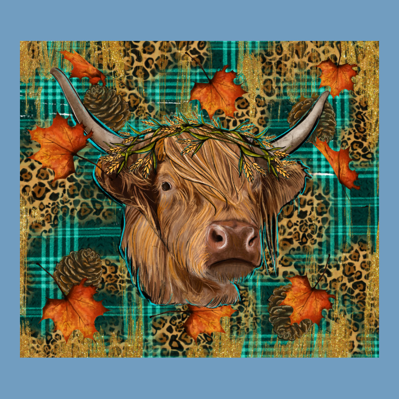 Fall Highland Cow Tumbler Urban Heavy Tee by RanaPortraitStore | Teevron
