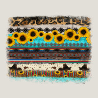Sunflower Aztec Serape Cowhide Background Heavy Core Tee | Teevron