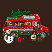 Christmas Santa Claus With Retro Van Heavy Core Tee | Teevron