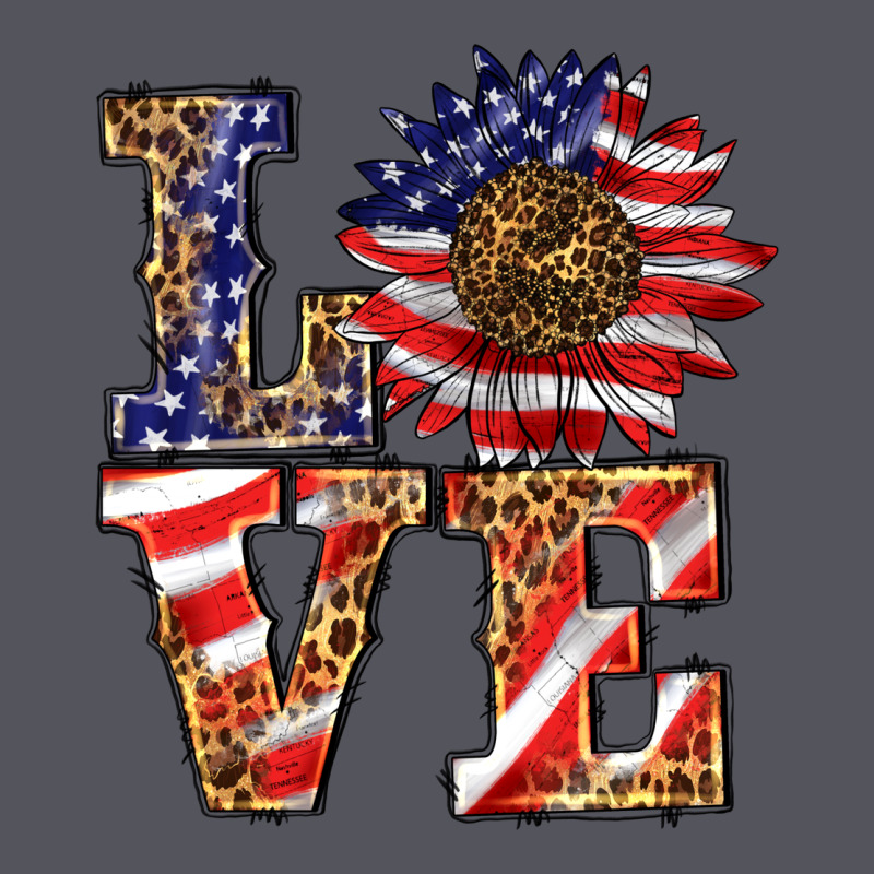 Patriotic Sunflower Love Vintage Hoodie by BarkalooDesign | Teevron