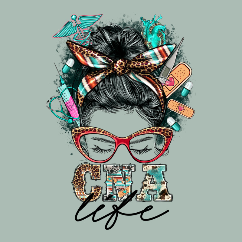 Nurse Cna Life Messy Bun Classic Tee by BarkalooDesign | Teevron