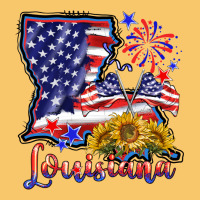 4th Of July  Louisiana Map Vintage Hoodie | Teevron