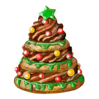 chocolate christmas cookie cake | Teevron
