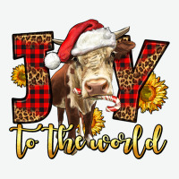 Joy To The World Christmas Cow Urban Heavy Tee | Teevron
