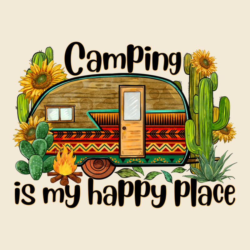 Camping Is My Happy Place Caravan Premium Hoodie by BarkalooDesign | Teevron