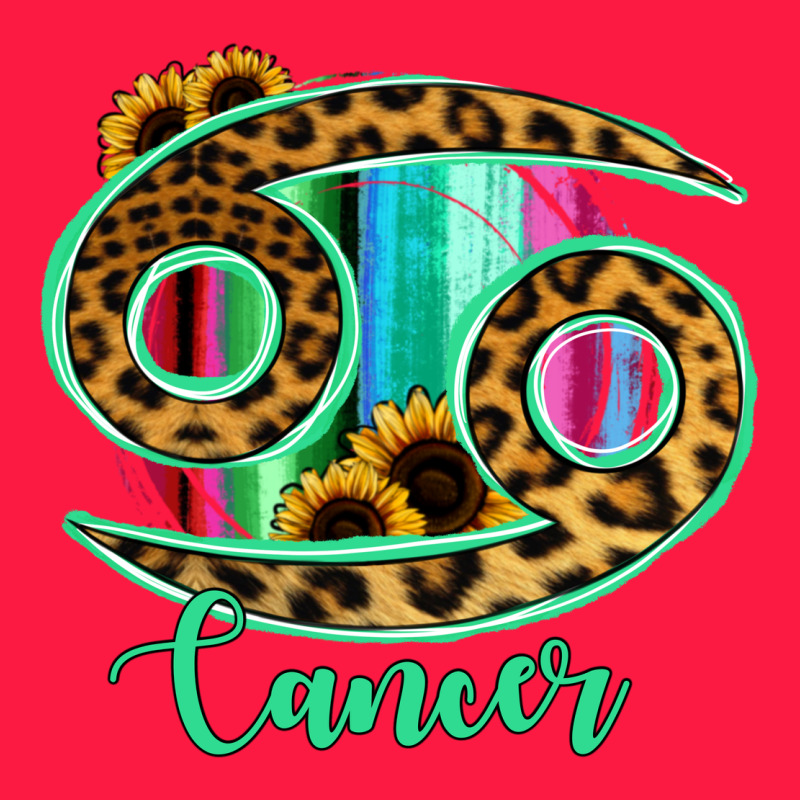 Cancer Zodiac Sign Sunflower Leopard Serape Zipper Hoodie by RanaPortraitStore | Teevron