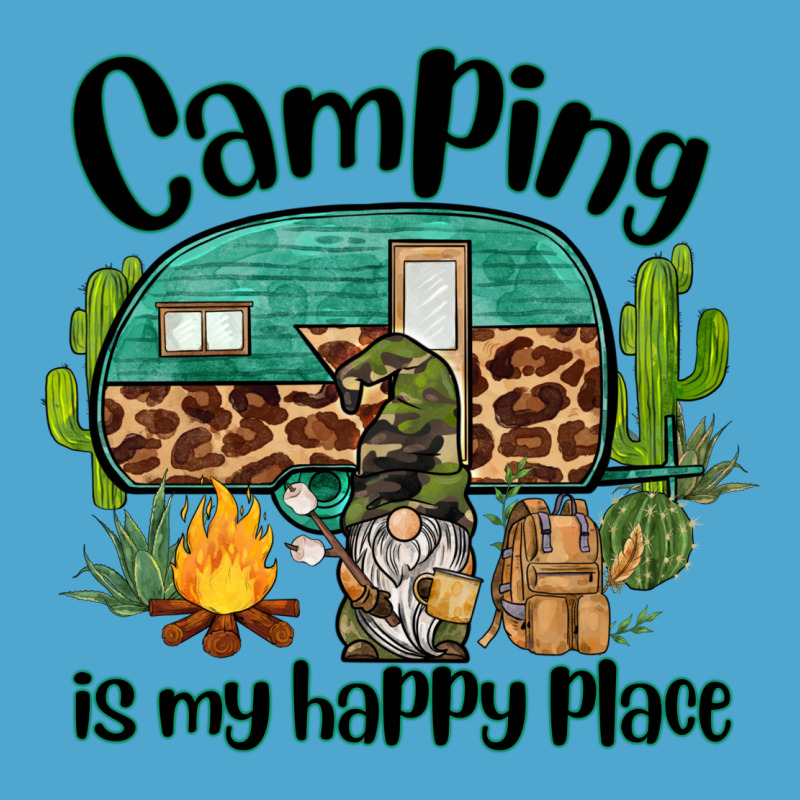 Camping Is My Happy Place Caravan And Gnome Premium Hoodie by BarkalooDesign | Teevron
