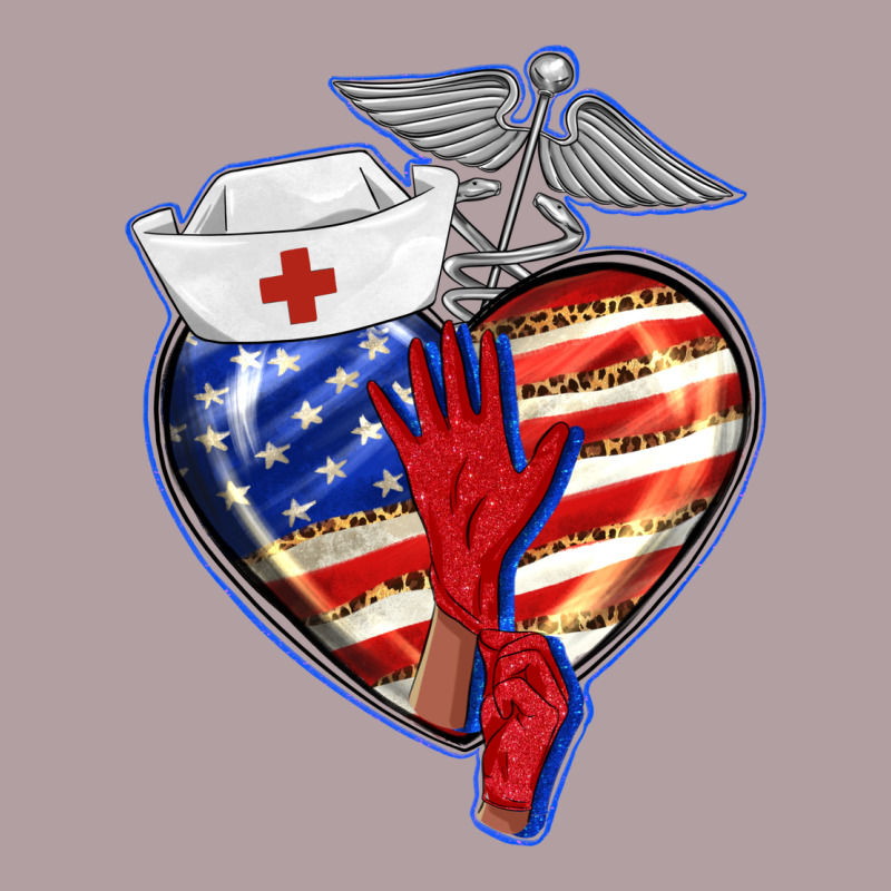 Patriotic Nurse Love Vintage Hoodie by BarkalooDesign | Teevron