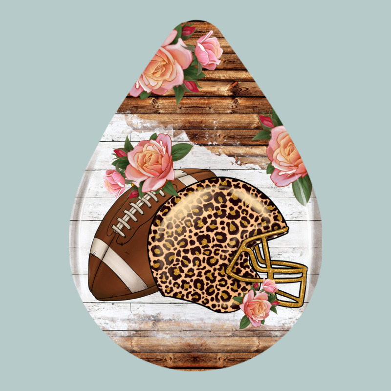 American Football And Western Roses Teardrop Heavy Core Tee by BundleAndBundleShop | Teevron