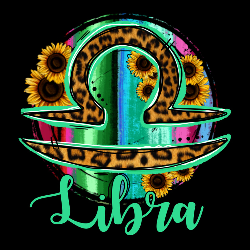 Libra Zodiac Sign Sunflower Leopard Serape Zipper Hoodie by RanaPortraitStore | Teevron