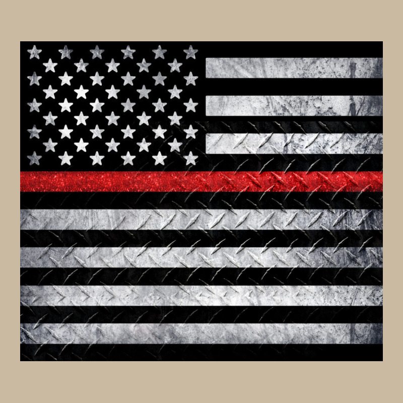 Thin Red Line American Flag Metal Floor Long Sleeve Tee by Artiststas | Teevron