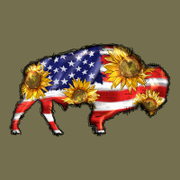 Bison Amerıcan Flag Vintage Hoodie | Teevron
