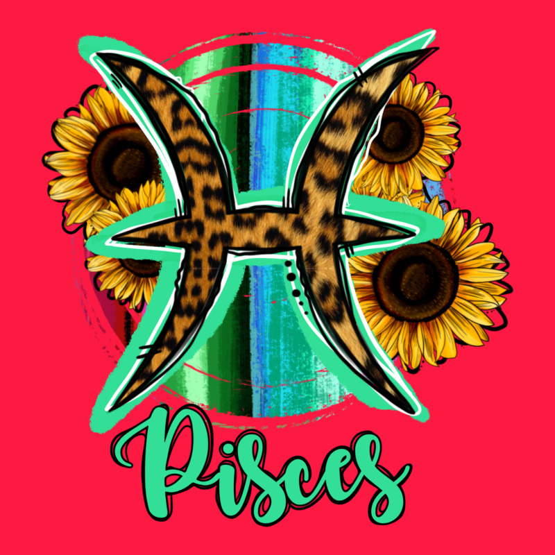 Pisces Zodiac Sign Sunflower Leopard Serape Zipper Hoodie by RanaPortraitStore | Teevron