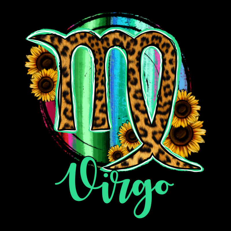 Virgo Zodiac Sign Sunflower Leopard Serape Zipper Hoodie by RanaPortraitStore | Teevron