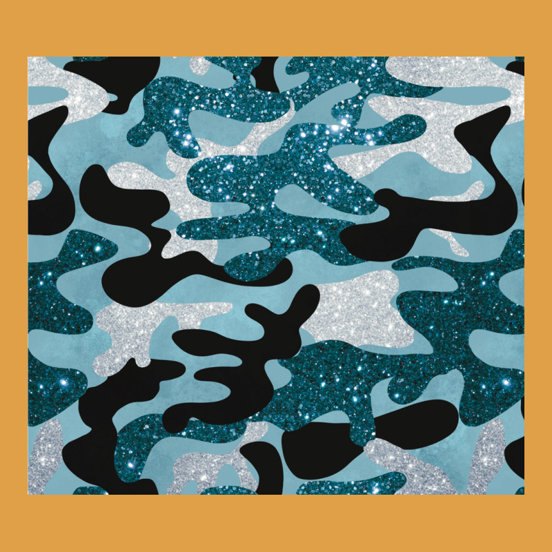 Blue Camouflage Glitter Premium Hoodie by BarkalooDesign | Teevron