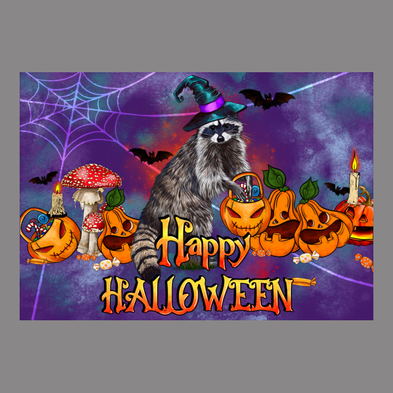 Happy Halloween Raccoon Vintage Tee by LillyAllenDesigns | Teevron