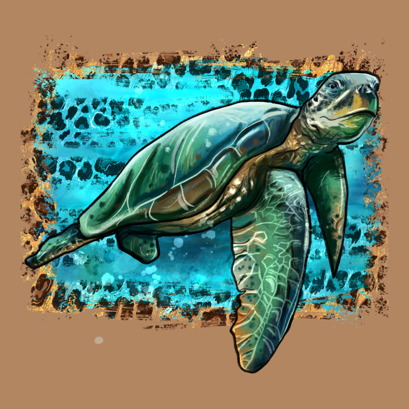 Sea Turtle With Background Long Sleeve Tee by Artiststas | Teevron