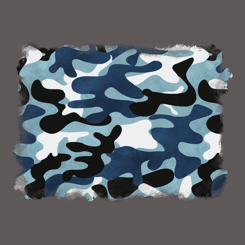 Blue Camouflage Background Premium Hoodie by BarkalooDesign | Teevron
