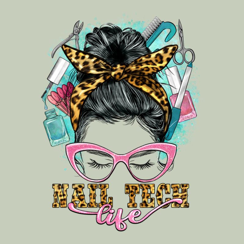 Nail Tech Life Messy Bun Classic Tee by BarkalooDesign | Teevron