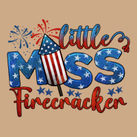 Little Miss Firecracker 4th Of July Vintage Hoodie | Teevron